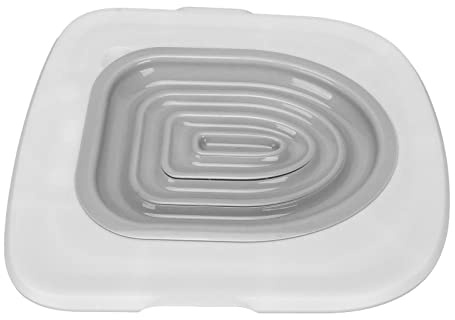 Yctze Kit d'entraînement à la Toilette pour Chat Réutilisable et Entraîneur de Toilette pour Chat avec Plateau de Support Amovible pour Toilettes Entraîneur de pour Sha, Kit d'entraînement à la