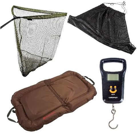 Ultimate Ensemble D'épuisage Carp Landing & Weigh Set - Tapis De Reception