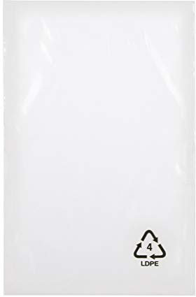 Flachbeutel 50µ 80x120mm 100 Stück transparent 8x12 klein Plastikbeutel ohne Verschluss ldpe WeltiesSmartTools