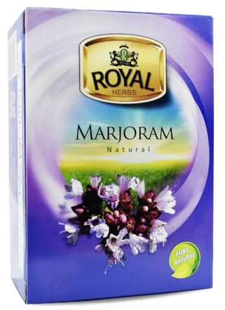 Royal Tea Egyptian Marjoram Tea Bags Pure Natural Flavor Herbal Flower No Caffeine No Artificial Flavors No Additives Traditional Spice 48 Tea Bags