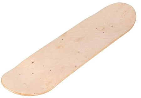 Shoze 8 Inch Blank Double Concave Skateboards for DIY Natural Stain Skate Deck Board Classic Skating Construction