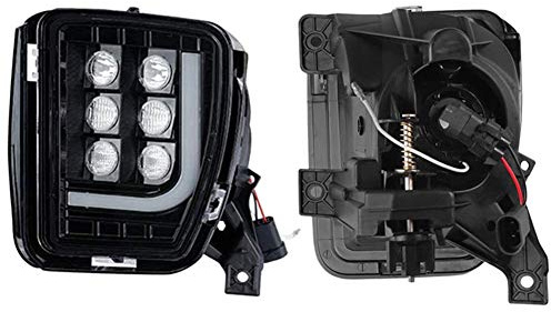 WPFC främre stötfångare, dimlampa, montering med ljus LED Drl LED dimkörljus för Dodge Ram 1500 2500 2013–2018