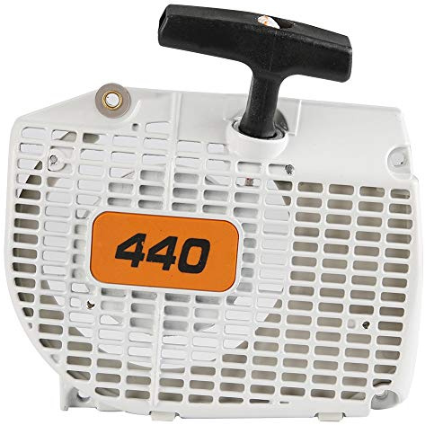 Kuuleyn Seilzugstarter Rückstoßstarter, Elektrische Gartenwerkzeuge Kettensägen, Rückstoßzugstarter für Stihl 044 046 MS440 MS460 Kettensäge 1128 080 2104