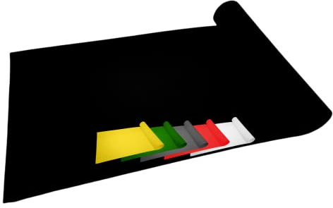 MadeInNature - Tappeto passaggio, lunghezza a scelta, tappeto rosso di cannes, bianco, grigio, nero, giallo, blu, verde - moquette, tappeto matrimonio, compleanno, … (nero 1x4m)