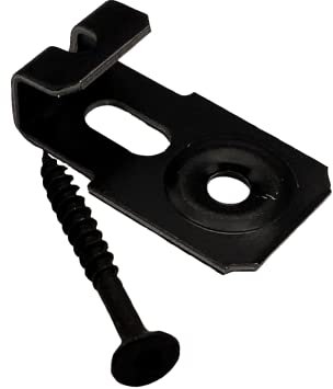 Starter-End Clips für WPC/BPC Terrassendielen | 8,5 mm | verzinkter Stahl | 10 Stück | inkl. Schrauben