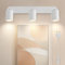 TaFiCo Applique Murale Intérieure avec Prise et Interrupteur 3 Spots - Blanc GU10 Lampe de Chevet Murale Tourner 350° Moderne - Lampe Murale pour Chambre Salon Couloir Peinture Murale - Sans Ampoules
