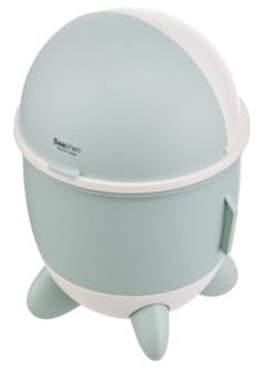 Bamboo Sea Cestino da tavolo Cestino da scrivania, semplice organizer for ufficio con coperchio ribaltabile for studenti(Green)