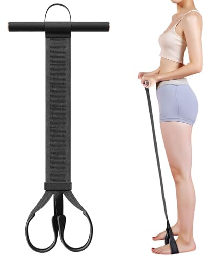 Quorvex Bandes de Résistance à Pédale avec Poignées - Entraîneur Corporel Complet pour Fitness | Bande Élastique de 54 kg pour Exercices Jambe Bras Abdos Dos à Domicile
