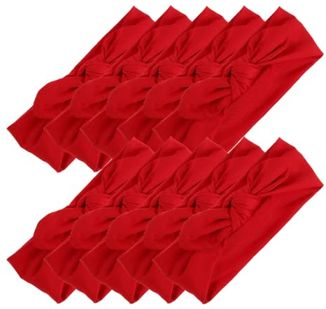 iplusmile 10pezzi Fascia Capelli Orecchie da Coniglio Elastiche per Bambine Accessori per Capelli per Compleanno Fasce per Annodate per Ragazzo Ragazza Ragazza e Ragazzo Piccoli