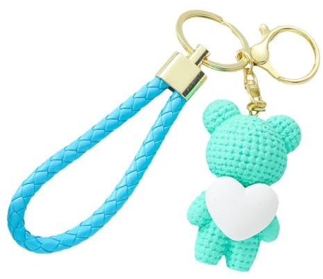 Bear Keychain, Bear Backpack Keychain 3D Ornaments Hänge Nyckelringar | -tema Förtjusande kul Dekorativ Söta tillbehör Barnfestfavoriter för handväska Väska Charmhäng
