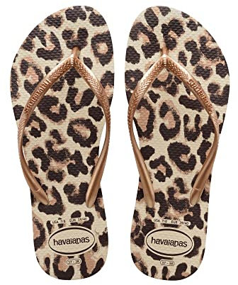 Havaianas Slim Animals Beige/Rose Gold/Dark Brown 33/34