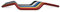 Wrp 5022010014 Manubrio Alu-Street Basso RIF.Wd-T2100-014, Nero