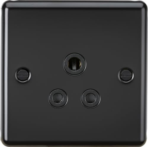 Knightsbridge 5A Unswitched Socket - Matt Black