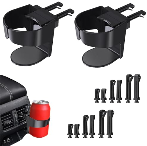 2 Stück Getränkehalter Auto,Auto Getränkehalter,Becherhalter Auto,Auto-Getränkehalter,Flaschenhalter Auto,Verstellbarere Auto Lüftungshalterung Für Auto Aschenbecher,Kaffeebecher Und Getränkedose