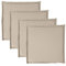 vidaXL Garten Sitzkissen 4 STK., Stuhlkissen mit Schaumstoff, Stuhlauflage für Gärten Terrasse Wohnzimmer, Sitzauflage, Taupe Quadratisch Polyester