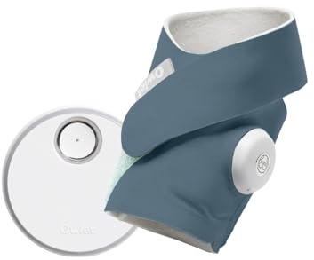 Owlet Dream Sock - Pulsoximeter, Liveübertragung der Sauerstoffsättigung, Herzfrequenz -und des Schlafverhaltens (Bedtime Blue)