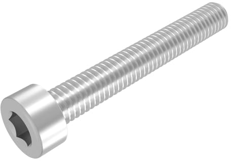 SECCARO Vite a testa cilindrica M1,6 x 16 mm, acciaio inox V2A VA A2, DIN 912 / ISO 4762, esagono interno, filettatura piena, 20 pezzi