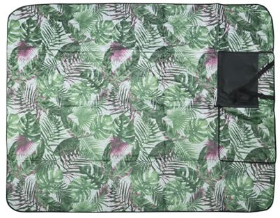 Idena 50133 - Picknickdecke, ca. 120 x 150 cm groß, für 2 Personen, leichte Campingdecke aus Polyester mit Tragegurt und Tasche, 1 Stück