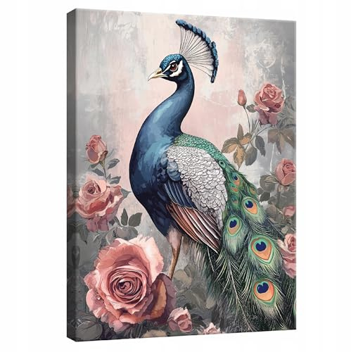 WallArena - Cuadros en lienzo - Pájaro, 80x120 cm - Imagen sobre lienzo - Cuadro de pared XXL grande - Cuadros de pared para salon y dormitorio - para salon modernos impresion artistica