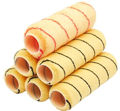 ProDec Lot de 6 rouleaux professionnels tissés 225 mm x 44 mm, pour une finition lisse avec les émulsions et peintures de maçonnerie sur les murs intérieurs, extérieurs et les plafonds