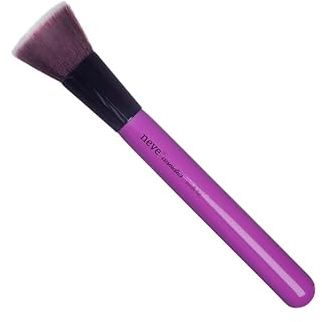 Neve Cosmetics pennello piatto a setole compatte per fondotinta liquido o in polvere | Purple Flat