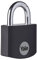 Yale Candado de Aluminio (25 mm), Color Negro – YE3B/25/112/1/BK – Asa de Acero, 3 Llaves, para Armario Escolar, Vestuario Deportivo, Caja de Herramientas, Bolsa
