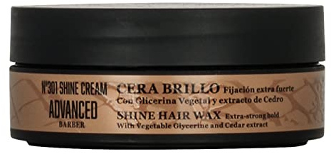 Tahe Advanced Barber Cera capilar de Brillo Nº301 Shine Cream con Fijación Extra fuerte, 100 ml