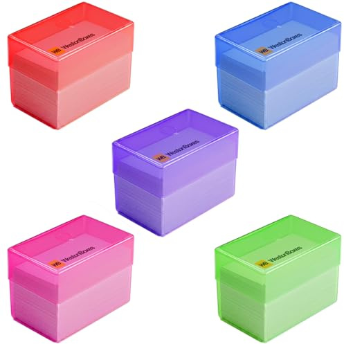 WestonBoxes 70mm Business Card Storage Box, Holds upto 250 BCBs, Mixed