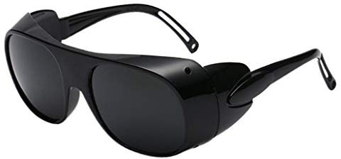 Milageto Welding Welder Goggles Torching Brazing Glasses Windproof, Gray