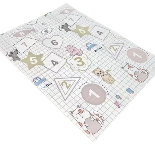 1Above Foldable Baby Playmat 180x130cm | Waterproof | Reversible Large Playmat | Thick Padded XPE Baby Crawl Mat | Ideal for Bedroom, Nursery & Playroom
