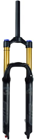 LvTu 27.5 29 Luft MTB Federgabel Federweg 160mm Mountainbikegabeln 9x100mm 34mm Innenrohr für XC Offroad Downhill Radfahren(Straight Manual Lockout,29 Zoll)