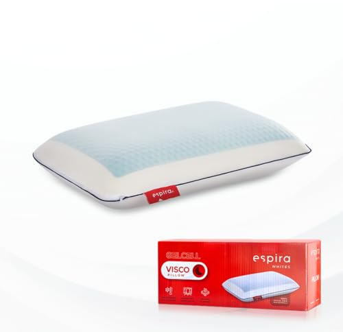 Espira Gel Cell - Cuscino Cervicale Ortopedico Memory Foam con Tecnologia Gel Rinfrescante | Cuscino Ergonomico per Dormire sul Fianco | Anti Russamento e Traspirante | Cuscino Cervicale per Dormire