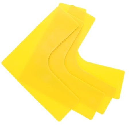 TOKIDNY 4stücke Sportplatz Bodenmarkierung Tennis Eckmarkierungen Platzmarkierungsset Punktmarkierungspad Teppichmarkierungen Sportbedarf Fußballtraining