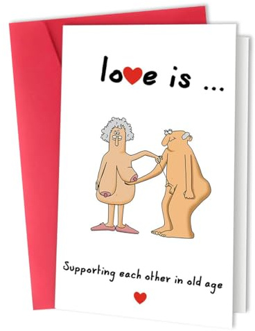 WUSJCOF 1 pièce Carte d'anniversaire humoristique pour homme,ENSEMBLE POUR TOUJOURS,de mariage coquine pour mari et femme,Carte d'amour pour Saint Valentin,anniversaire de mariage (argent)