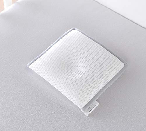 Theraline Babykissen gegen Plattkopf, ergonomisches Babykissen Plagiozephalie, sicheres 3D Abstandsgewebe gegen Verformung, Größe 1 (bis ca. 7 kg) (grau)