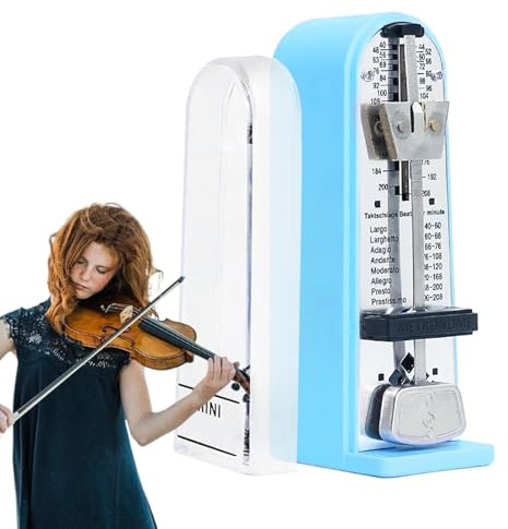 Metronome Pianoforte, Professional Pianoforti Metronome, 2,05 x 1,38 x 4,33 Inches Classic Wind-Up Design, Precise Rhythm Timing, Musical Instrument Accessory for Youth, Family and Friends