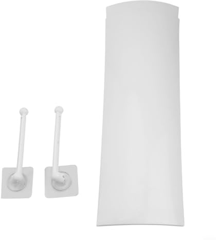 Besttoolifes Protector deflector de aire acondicionado montado en la pared, deflector extensible de protección contra el viento AC, panel de control de dirección ajustable, blanco 58-104 cm