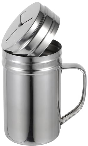 OSALADI Shaker per Condimenti in Acciaio Inox 304 Manico Ergonomico, Dispenser per Pepe e Sale da Cucina, Contenitore Multifunzione per Spezie Adatto a Casa e Ristorante