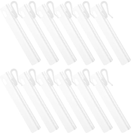 BATHVEVE 35 Ganci per Tende Regolabili in Plastica Clip di Bloccaggio 7,5 Cm, Ganci a Spillo per Pieghe Plissettate, Adatti per Tende da Finestra e Doccia, Montaggio Semplice e Supporto