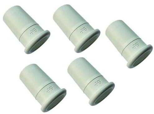 John Guest 12 mm rörinsatser, push fit tubstöd för VVS och vattensystem, paket med 10