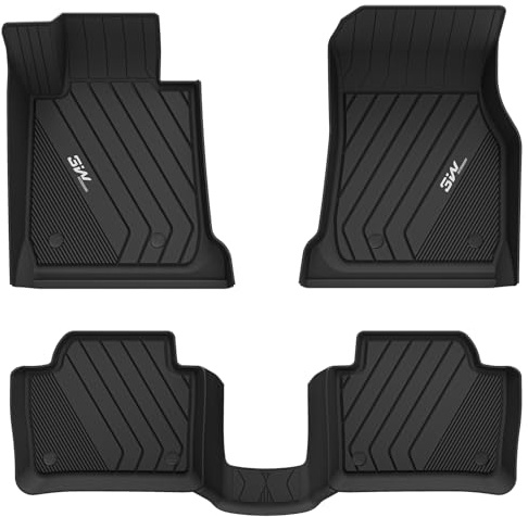 3W Floor Mats Fit for 2012-2018 BMW F30 3 Series 320i 328d 328i 330e 330i 335i 340i RWD & Sedan, TPE All Weather Custom Fit Floor Liner for 3 Series Full Set Car Mats (NOT for 335is & GT & X-Drive)