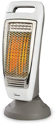 bimar HR310 Stufa Elettrica Radiante da 400W, stufetta elettrica Basso consumo per Ambienti Piccoli, 2 Potenze di Riscaldamento, Oscillazione DX/SX Inclinazione Alto/Basso, scaldino Elettrico Bagno