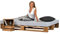 sunnypillow Palettenbett aus Holz Holzbett 180x200 cm Eiche Massivholzbett Bett aus Paletten Palettenmöbel europalette Fichte Eiche 80 90 100 120 140 160 180 200 220 240 x 200cm