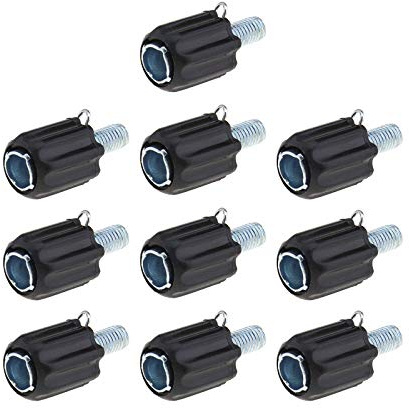 Create idea Ajustadores de Cable de Freno de Cambio de Tornillo Ajustable de Freno de Bicicleta M5 para La Mayoría de Bicicletas de Montaña MTB Negro Paquete de 10