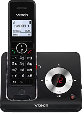 VTech MS3050 DECT Schnurloses Telefon mit Anrufbeantworter, Anrufersperre, Anrufererkennung/Anklopffunktion, Freisprecheinrichtung, Lautstärke-Booster/Verstärker, hintergrundbeleuchtetem Display