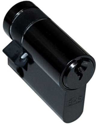 BKS Halbzylinder Dark Edition dunkel PZ 8900 Baulänge: 70mm (70/10 Gesamtlänge 80mm)