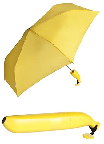 Regenschirm Banane Taschenschirm Banane Regenschirm Gelb CsQ117