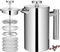Wrobic Französische Presse Kaffeemaschine, 600ml Edelstahl Französische Presse mit 3-Level Filtration System, Doppelwand Isolierte Französische Presse mit 3-Filtern und 1-Metalllöffel