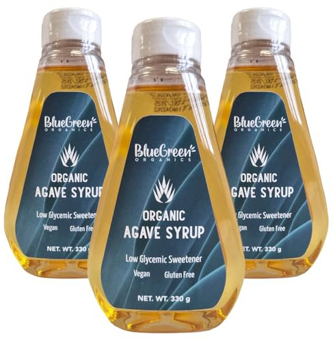 Agave Syrup 330g (Pack of 3) / Natural Blue Agave Syrup Extract, Agave Syrup Sweetener