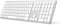SODI Teclado inalámbrico Bluetooth para Mac, QWERTZ, teclado delgado para iPad, iPhone 16/15/14, iMac, MacBook Pro/Air de tamaño completo, color blanco